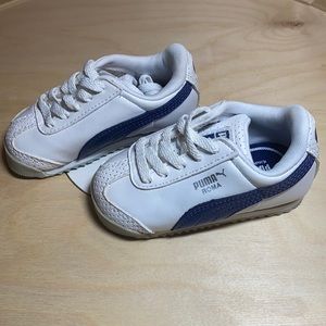 Puma blue and white toddler size 5 shoes